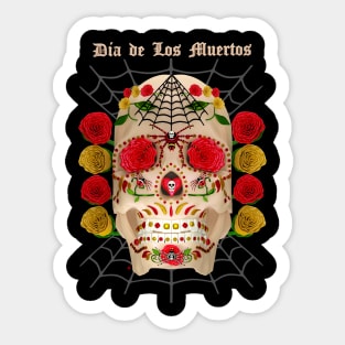 Dia De Los Muertos Spiders Sticker